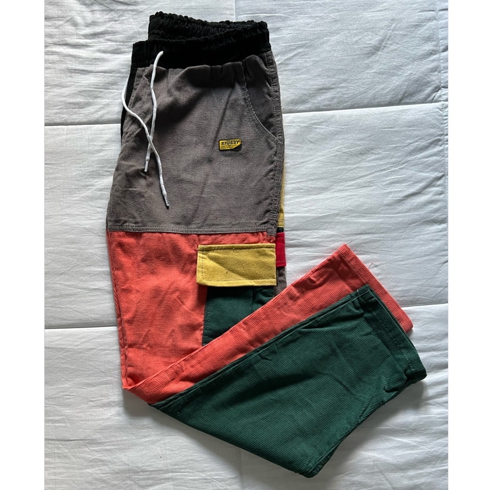 Corduroy Panelled Pants
